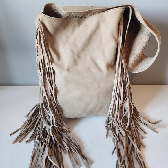 Large Leather Fringe Hobo "NEW" - Picture 7 of 16